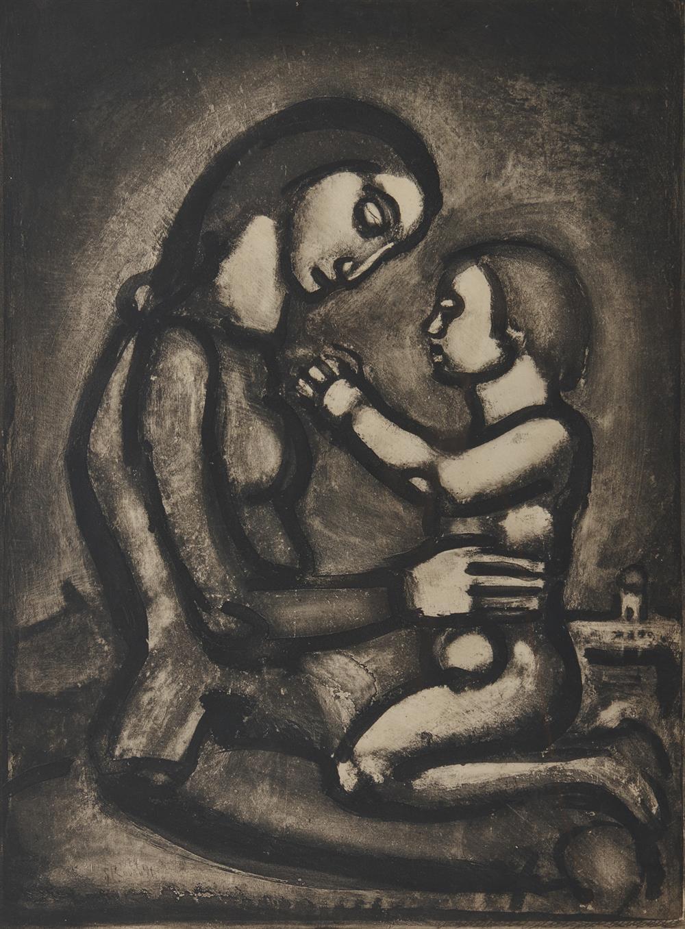 Appraisal: GEORGES ROUAULT French - Il serait si doux d'aimer aquatint