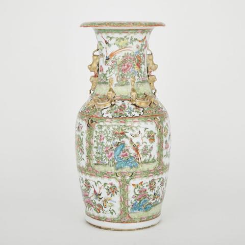 Appraisal: A Large Canton Famille Rose Export Vase Late th Century