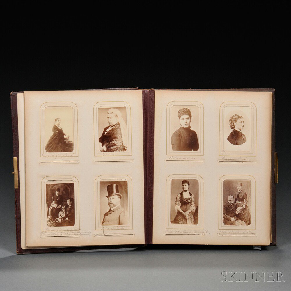 Appraisal: Carte-de-Visites and Cabinet Card Album of th Century European Royalty