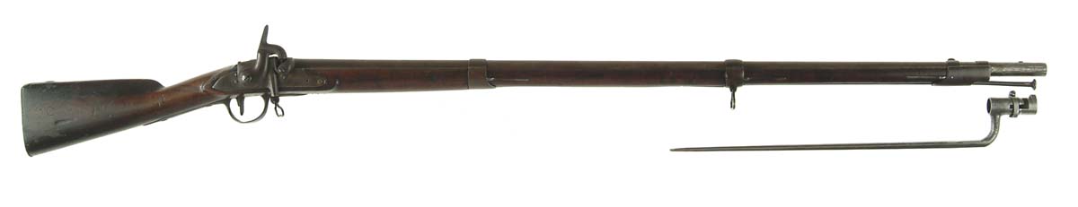 Appraisal: RARE BUTTERFIELD CONVERSION MUSKET WITH BAYONET Cal rnd bbl Harpers