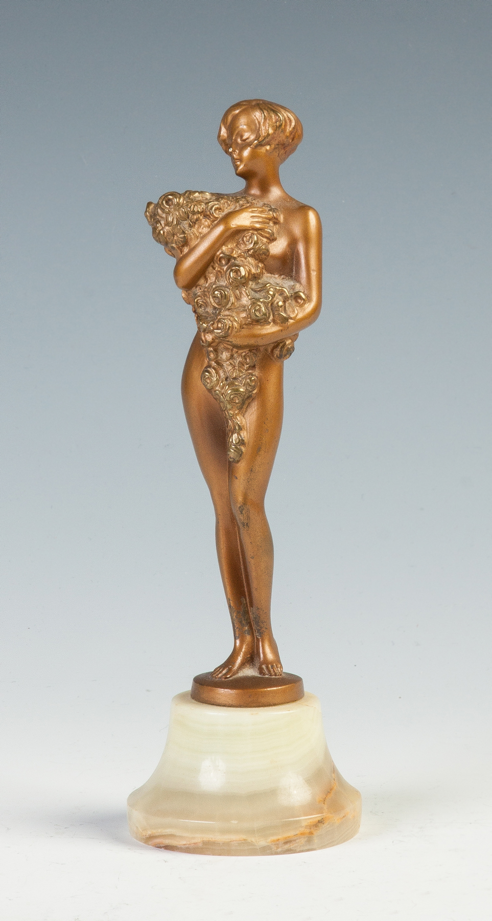 Appraisal: Josef Lorenzl Austrian - Bronze Sculpture of a Nude Girl