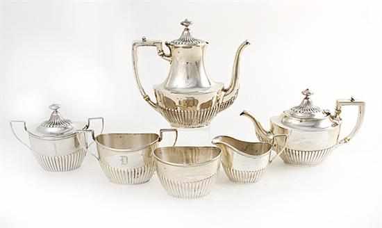 Appraisal: Whiting sterling six-piece tea and coffee service dated - comprising