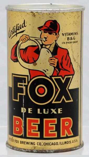 Appraisal: Fox De Luxe Beer Instructional Beer Can - OI Scattered