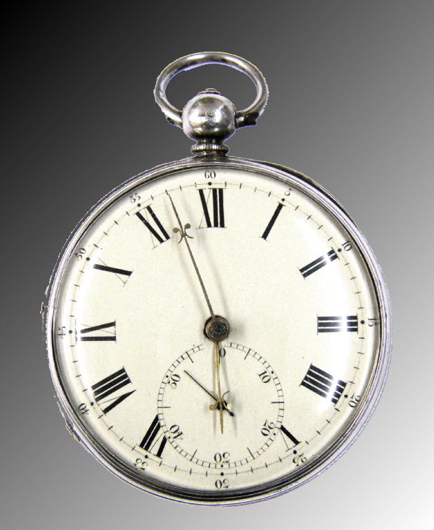 Appraisal: English fusee lever silver pocket watch hallmarked London the movement