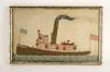 Appraisal: WOOLWORK MARITIME PORTRAIT - American Tugboat Underway ca on a