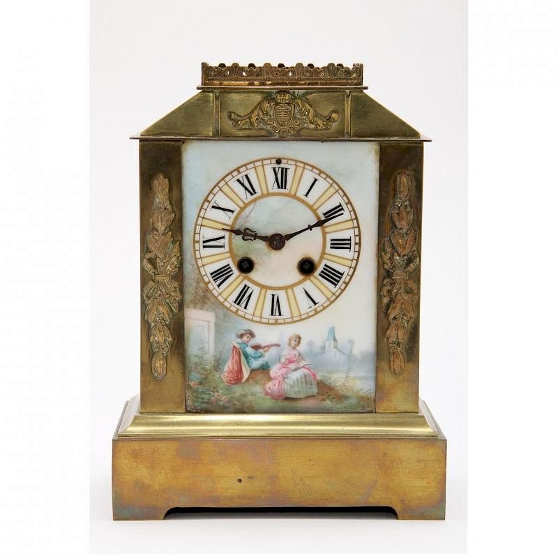 Appraisal: French Mantle Clock by A D Mougin late th century