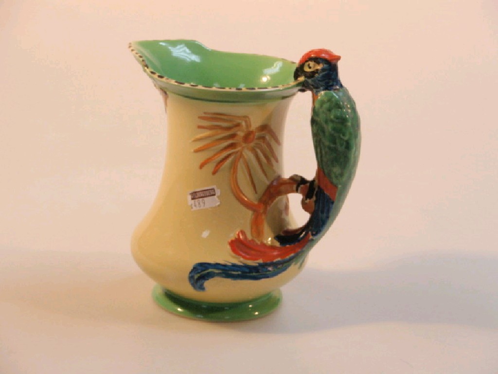 Appraisal: A Burleigh Ware parrot jug cm high