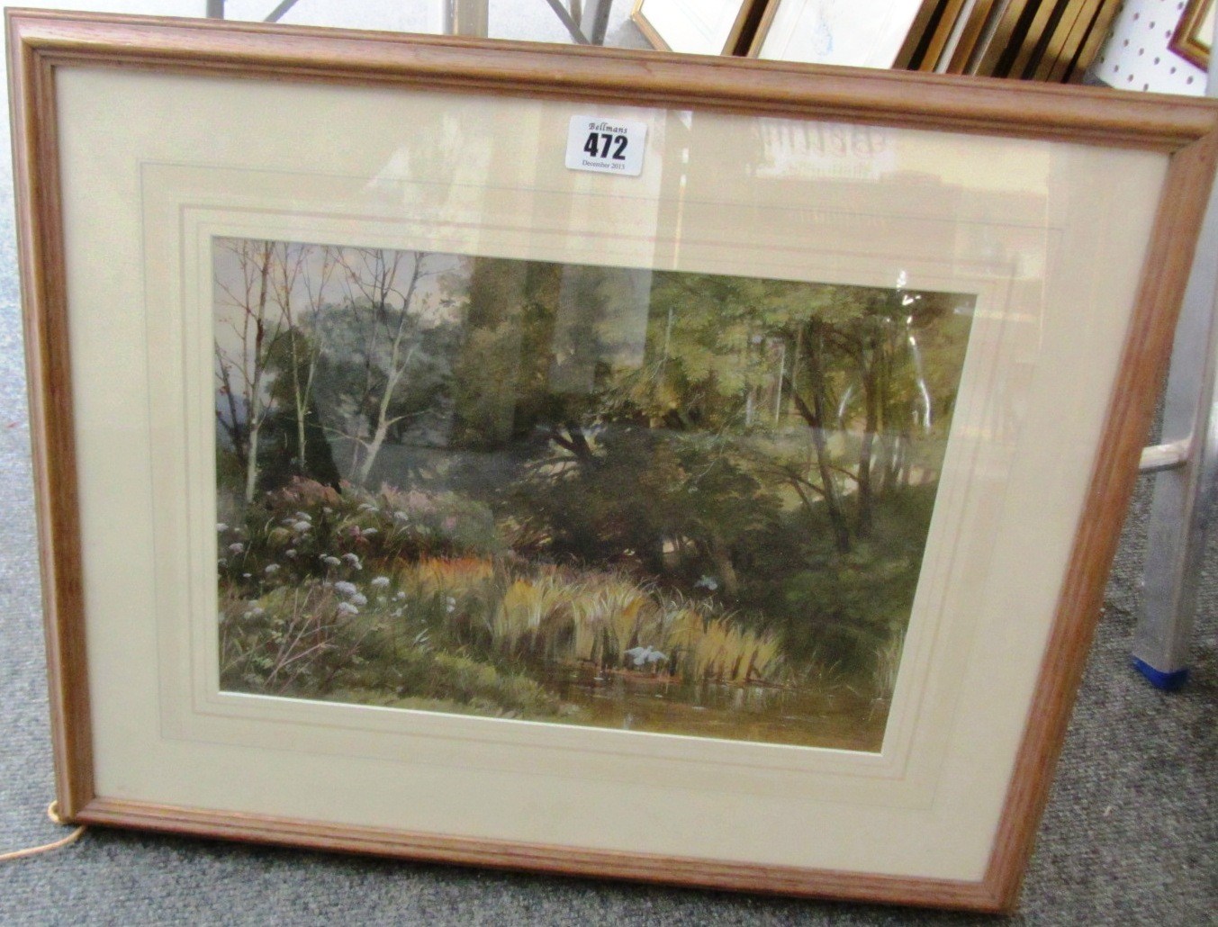 Appraisal: Joseph John Jenkins - A Woodland Pool watercolour signed and