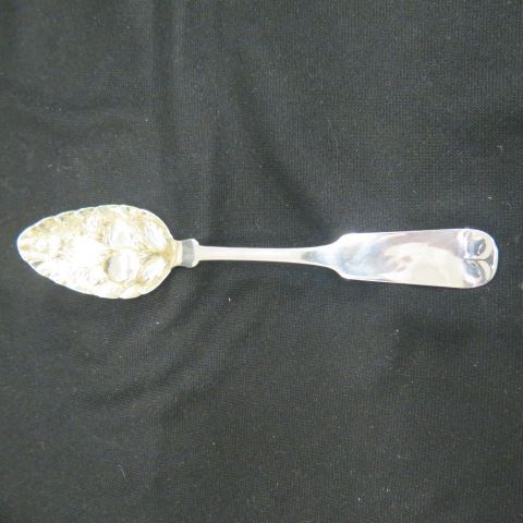 Appraisal: A C Benedict American Coin Silver Spoon embossed fruit bowl