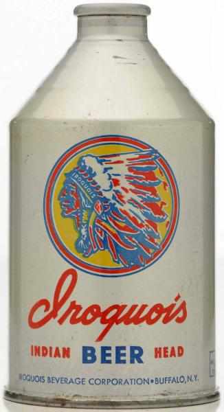 Appraisal: Iroquois Indian Head Beer Crowntainer Beer Can - Only very