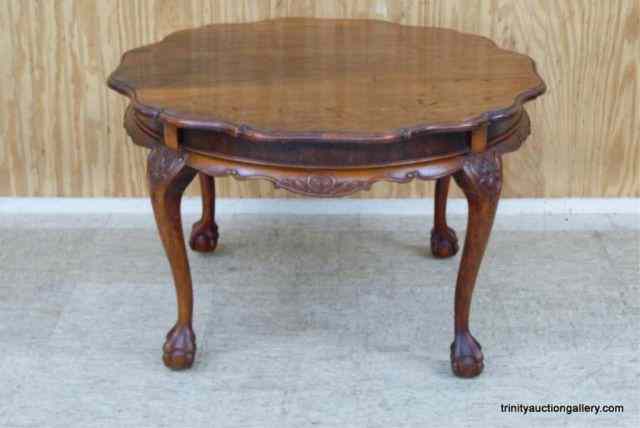 Appraisal: Vintage Mahogany Pie Crust Edge Coffee TableProduced 's or so