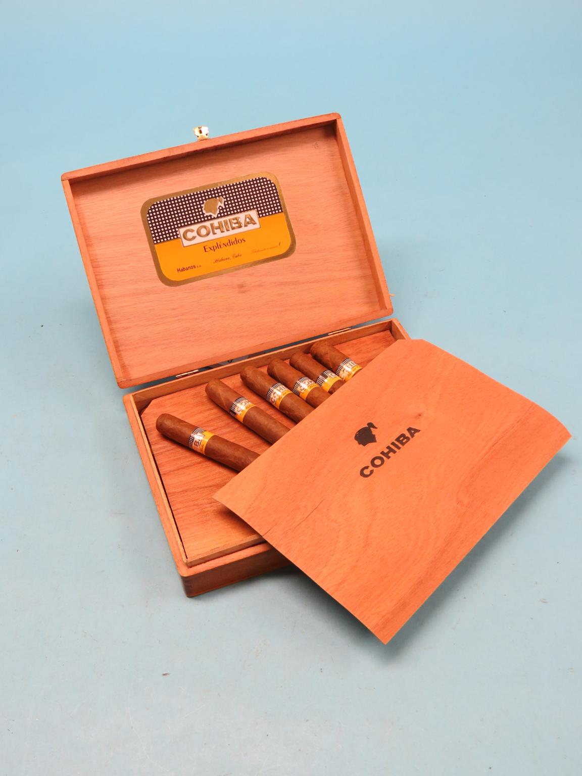 Appraisal: Cohiba Esplendidos Habana cigars total in original box