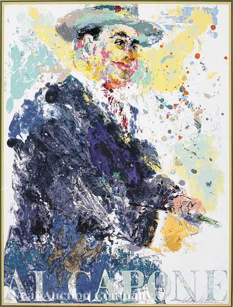 Appraisal: LeRoy Neiman American b Al Capone color lithograph on paper