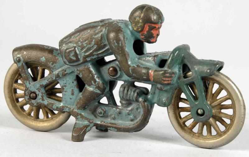 Appraisal: Cast Iron Hubley Hillclimber Motorcycle Toy Description American Smaller size