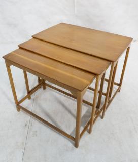 Appraisal: Dunbar EDWARD WORMLEY Nesting Tables Set of Dunbar American Modern