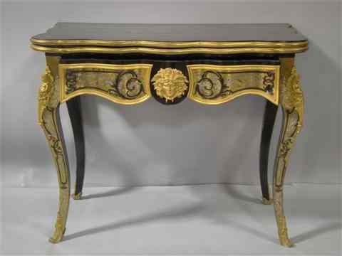 Appraisal: LOUIS PHILIPPE BRASS AND OTHER METAL INLAID GILT BRONZE MOUNTED