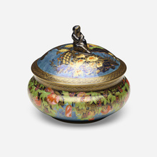 Appraisal: Daisy Makeig-Jones for Wedgwood FAIRYLAND LUSTRE WILLOW COVERED BOX PATTERN