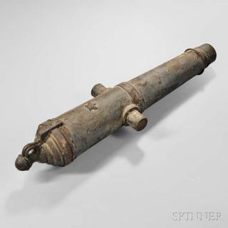 Appraisal: Cast Iron Carronade probably Holland early th century with relief