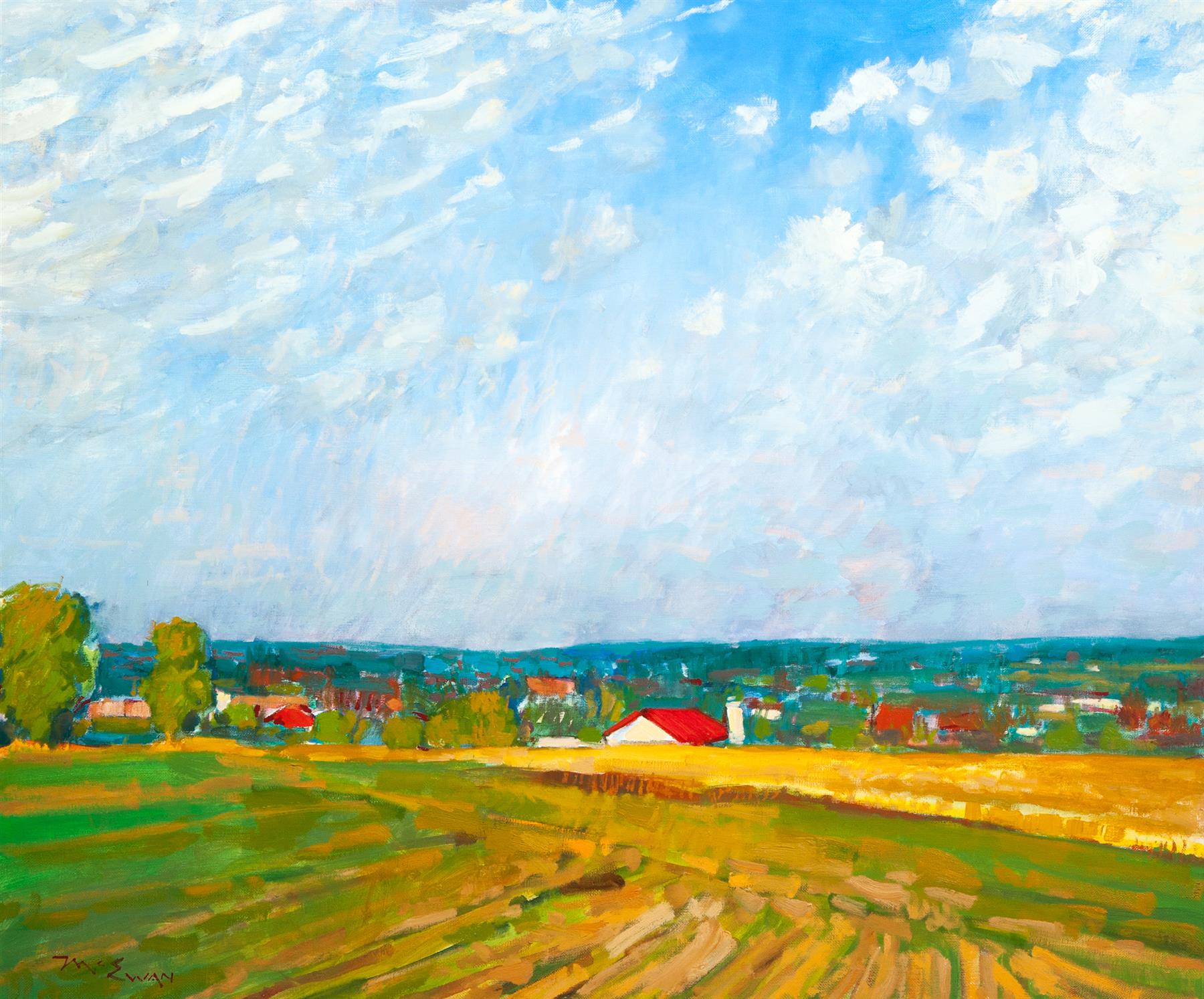 Appraisal: OHIO STATE FARMS BY MICHAEL MCEWEAN OHIO B Oil on