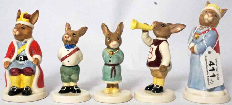 Appraisal: Royal Doulton set of Bunnykins figures from the Royal Family