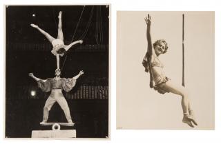 Appraisal: Group of Seven Vintage Trapeze Prints and Photographs Group of