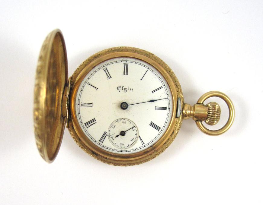 Appraisal: ELGIN KARAT GOLD CASE POCKET WATCH model size s grade