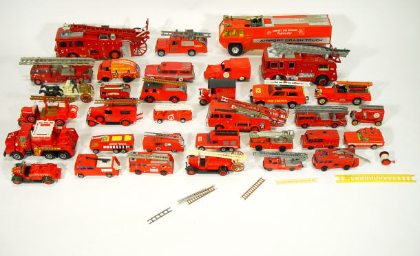 Appraisal: Large collection of Dinky and other model fire engines