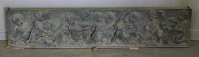 Appraisal: Very Large Bronze Relief With Putti Great quality work on