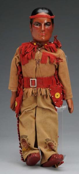 Appraisal: Lone Ranger Tonto Character Doll Description Composition head and hands