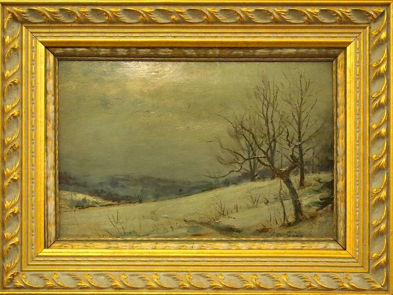 Appraisal: J W Gies winter landscape Joseph W Gies American -