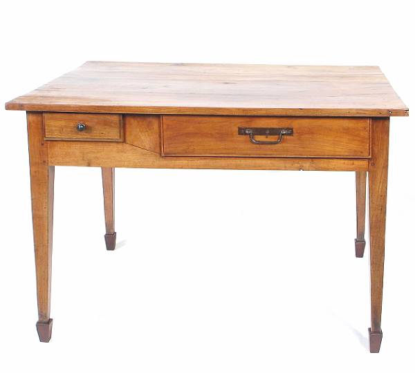 Appraisal: A French Provincial fruitwood side table height in width in