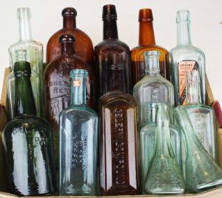 Appraisal: Old Medicine Bottles Some W Labels