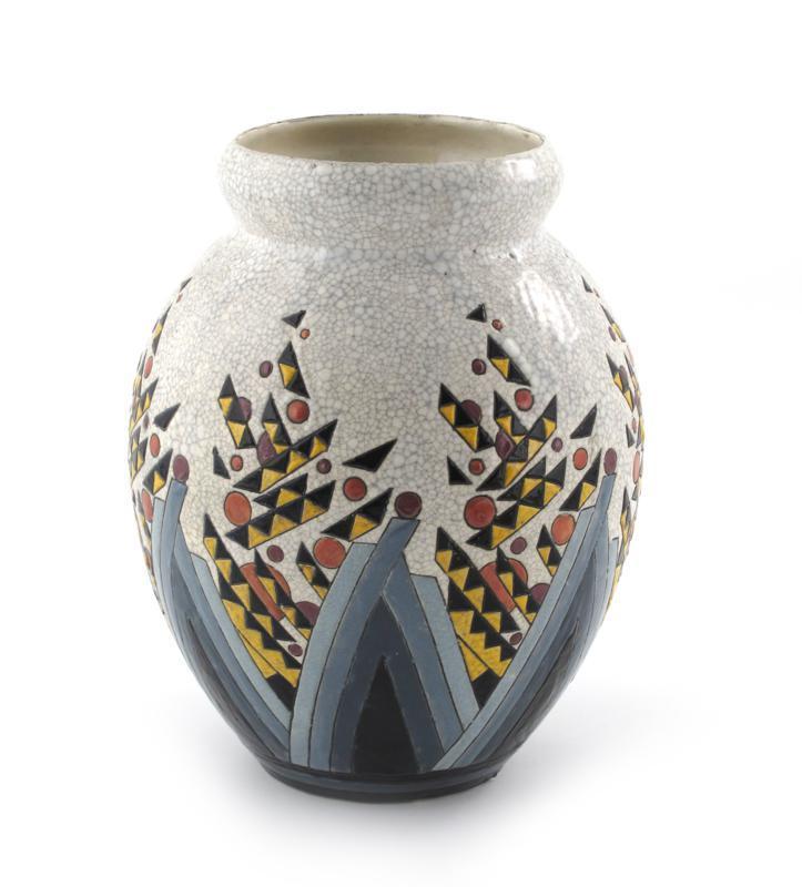 Appraisal: A large Boch Freres vase designed by Charles Catteau