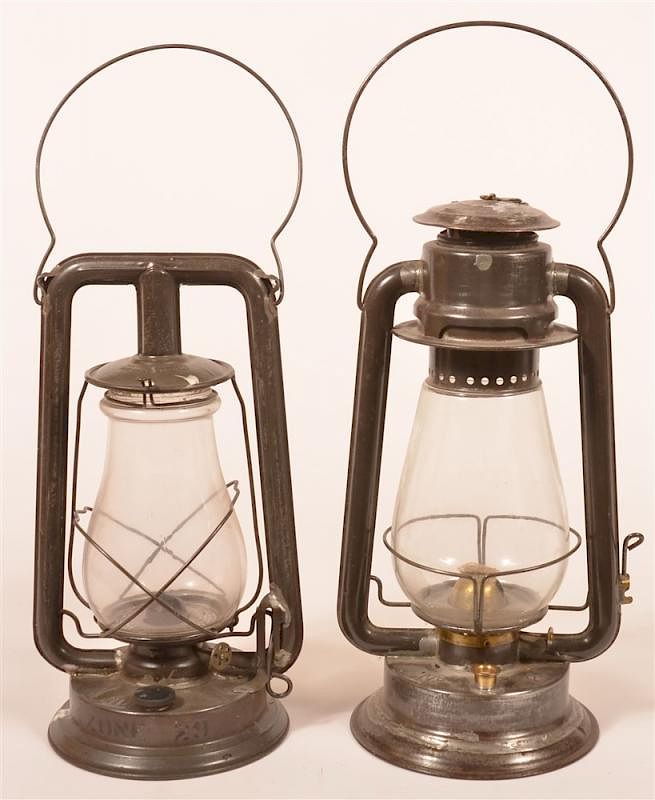 Appraisal: Two Various Railroad Lanterns Two Various Railroad Lanterns st C