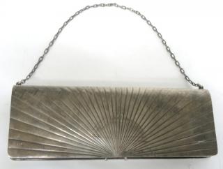 Appraisal: Russian Silver Evening Purse Early th C The rectangular purse