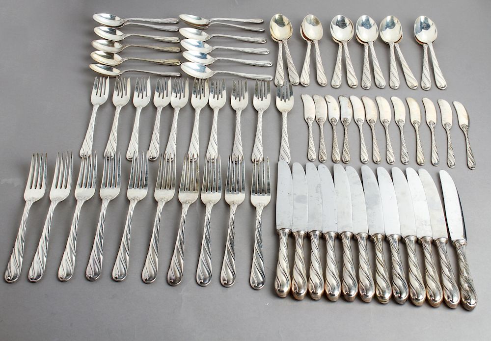 Appraisal: Buccellati Silver Torchon Flatware Service for Mario Buccellati sterling silver