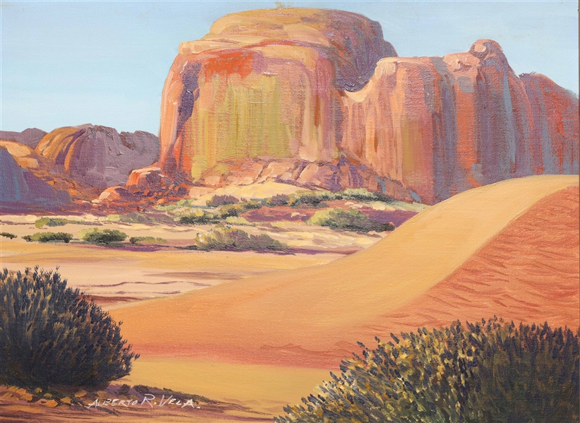 Appraisal: Oil painting of a landscape by Alberto Ruiz Vela -