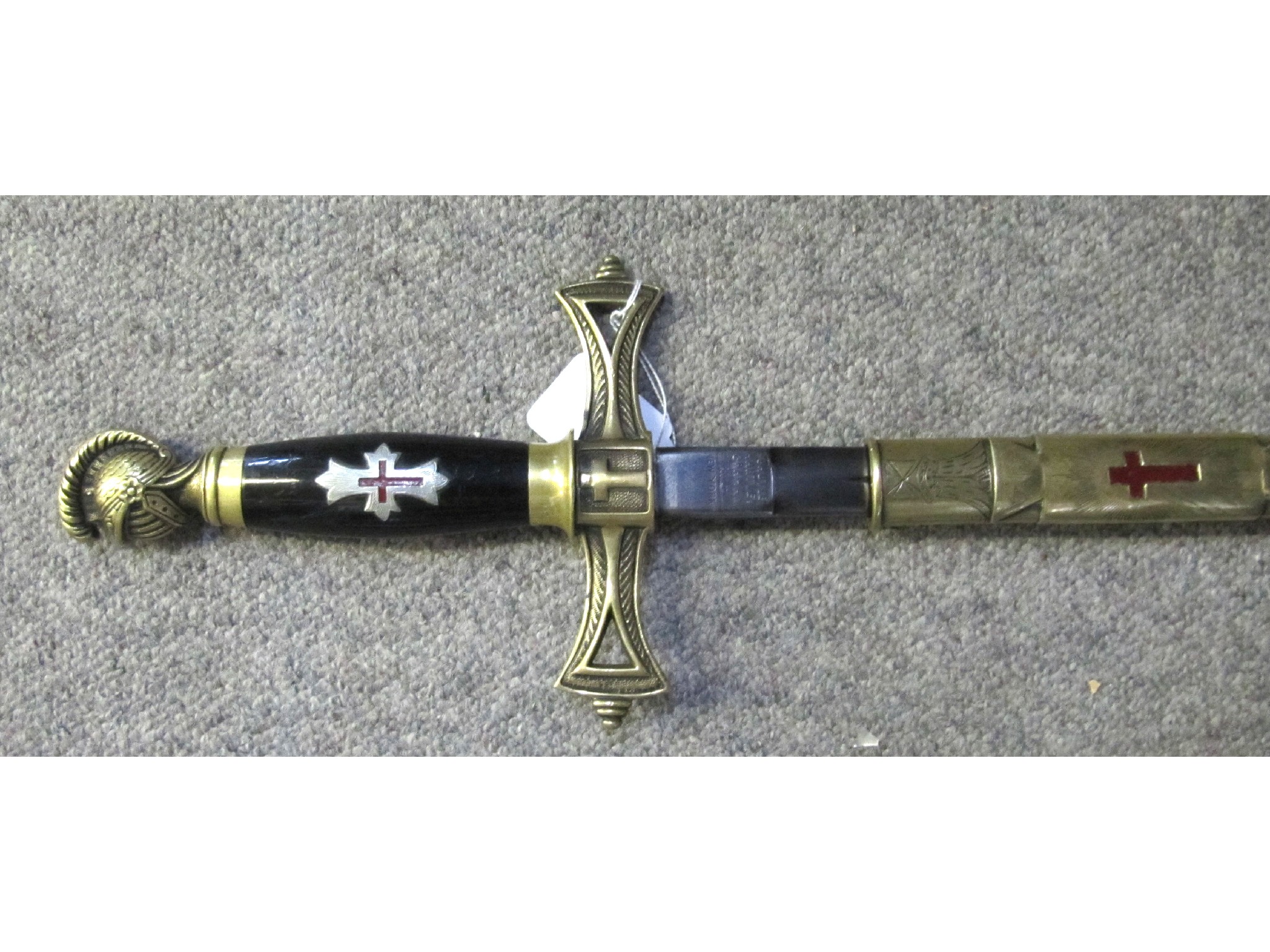 Appraisal: An American Masonic sword in scabbard