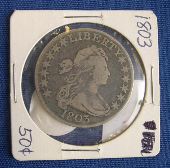 Appraisal: Large Draped Bust Half dollar Very Good