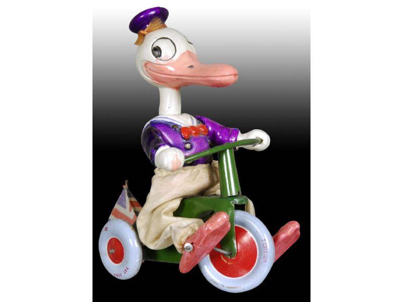 Appraisal: Walt Disney Celluloid Large Donald Duck Tricycle Description - ''