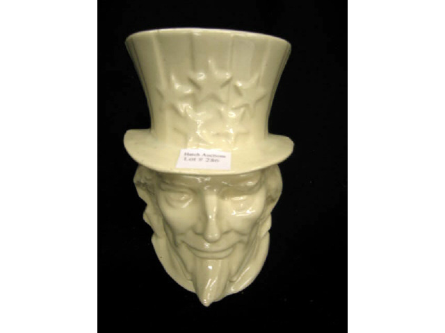 Appraisal: McCoy Art Pottery Figural Uncle Sam Vase