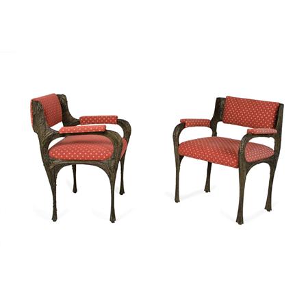 Appraisal: Paul Evans American - Pair of Armchairs circa Estimate -