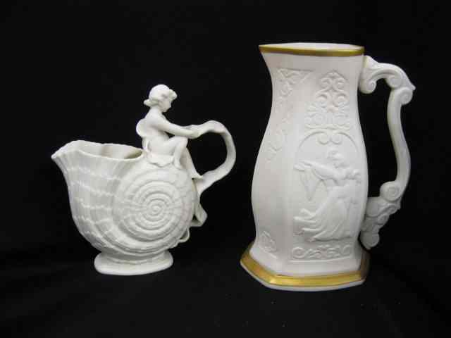 Appraisal: Lenox Porcelain Pitchers ''Romeo Juliet'' ''The Walter Scott'' vase tallest