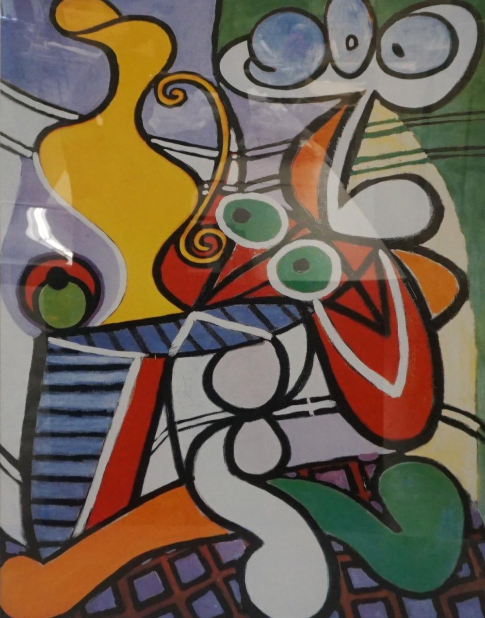 Appraisal: After Pablo Picasso 'Great Still Life on Pedestal' Reproduction Print