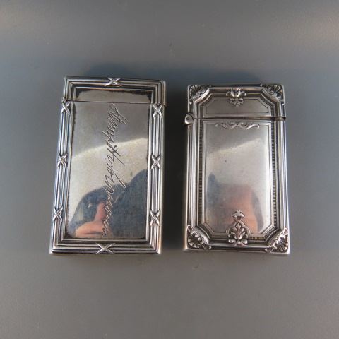 Appraisal: Gorham Sterling Silver Match Safes x