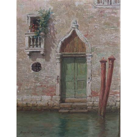 Appraisal: Burr H Nicholls American - A Venetian Doorway Estimate -