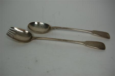 Appraisal: A scarce pair of George IV salad servers J J