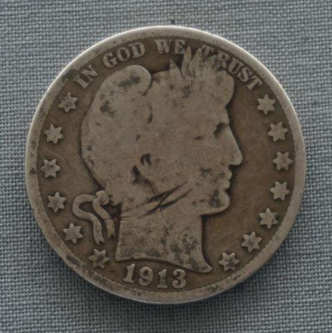 Appraisal: -S Barber Silver Half Dollar In average circulated condition with