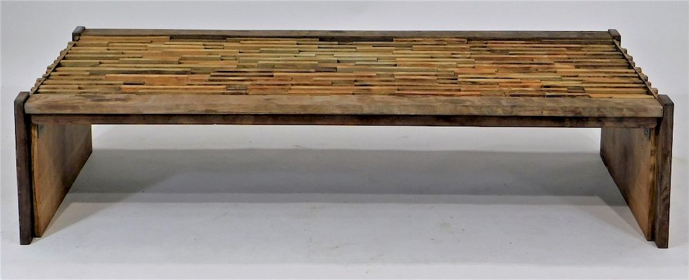 Appraisal: Percival Lafer Brutalist Jacaranda Coffee Table Brazil th Century Collapsible