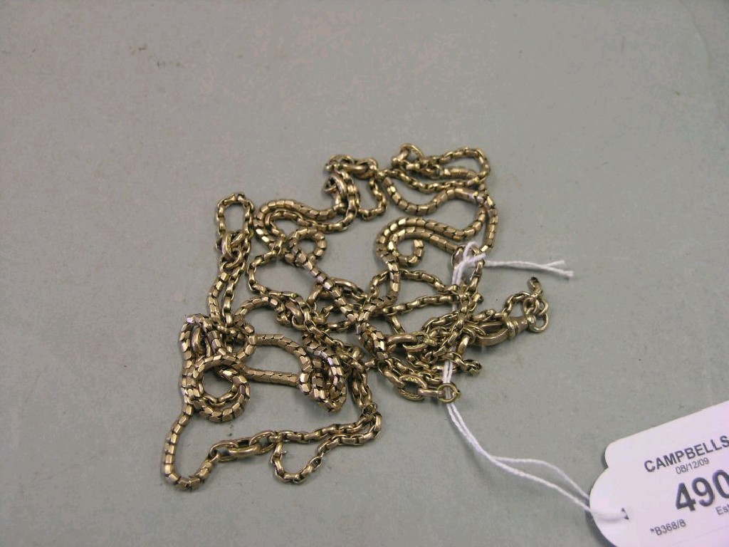 Appraisal: A ct gold guard chain approximately grams